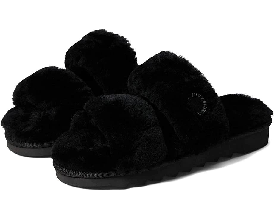 FIRESIDE By Dearfoams Benalla Shearling Double Band Slide 1 FIRESIDE By Dearfoams Benalla Shearling Double Band Slide