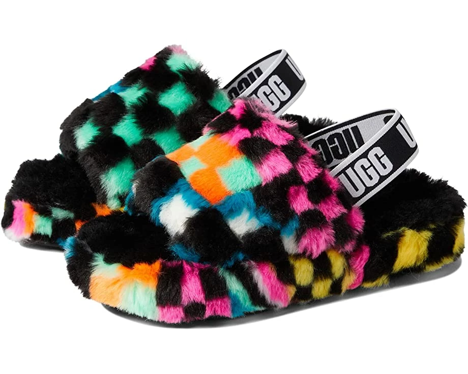 UGG Kids Fluff Yeah Slide Checks (Little Kid/Big Kid) 1 UGG Kids Fluff Yeah Slide Checks (Little Kid/Big Kid)