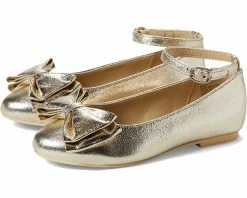 Janie And Jack Gold Bow Flat (Toddler/Little Kid/Big Kid)